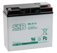SB18-12 Akumulator żelowy 18 Ah/12V, firmy SSB, wym.: 181x76x167mm - wersja I