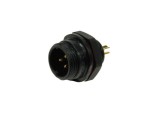 SPP1712-3WZ-P Wtyk 3 pin, zakręcane na obudowę, wodoodporny - gwint zewnętrzny