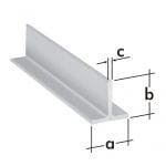 TA30X30_2/1000 Teownik aluminiowy 30x30 mm - grubość: 2 mm - długość 1000mm