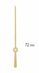 UM213.72G Wskazówka sekundowa, złota o długości d=72mm