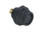 SPP2112-7GZ-P Gniazdo 7 pin, zakręcane na obudowę, wodoodporny - gwint zewnętrzny (15A) 