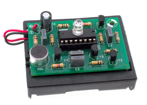 AVT788C Lampka LED reagująca na klaśnięcie: lampko-klask (Zestaw zmontowany)