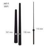 UM211.00SET4 Zestaw wskazówek do modułu zegara WiFi (H107, M135, S110mm)
