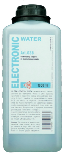 MC036 Redestylowana, dejonizowana woda dla elektroniki Electronic water - w płynie 1000ml