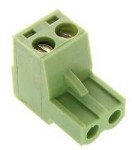 TLP-CPF2 Kostka zaciskowa podwójna, prosta,  z gniazdem raster 5,08 mm