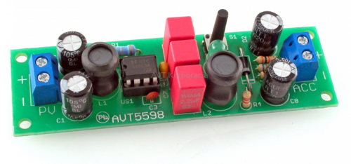 AVT5598C Solarna ładowarka akumulatora 12V (Zestaw zmontowany)