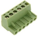 TLP-CPF6 Kostka zaciskowa, 6pin, prosta,  z gniazdem raster 5,08 mm