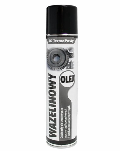 AG736.3 Olej wazelinowy - do smarowania maszyn szybkoobrotowych i mechanizmów precyzyjnych - spray - 300ml