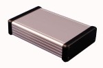 GAL1455J1202 Obudowa z aluminium wymiary: 120x78x27mm - dekle czarne z tworzywa