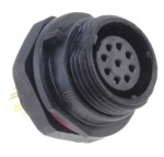 SPP1712-9GZ-P Gniazdo 9 pin, zakręcane na obudowę, zakręcany, wodoodporny - gwint zewnętrzny