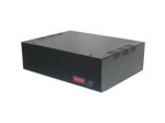 T82 Obudowa metalowa T-82 wymiary: 220 x 65 x 160 mm - czarna - wentylacja
