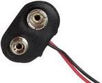 WBAT9-2 Wtyk (klips) do baterii 9V - poziomy