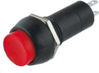 MS1213-R-R Przełącznik typu push on (czerwony) monostabilny,otwór M12, 1A 250V