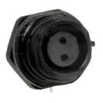 SPP1312-2GZ-P Gniazdo 2 pin, zakręcane na obudowę, zakręcany, wodoodporny - gwint zewnętrzny