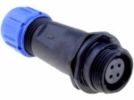 SPP2111-4GZ Gniazdo 4 pin na kabel (7-12mm) okrągły, zakręcany, wodoodporny - gwint zewnętrzny 500V, 30A