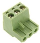 TLP-CPF3 Kostka zaciskowa potrójna, prosta,  z gniazdem raster 5,08 mm