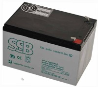 SB12-12L Akumulator żelowy 12 Ah/12V  firmy SSB [wym.: 151x98x94mm]  - konektory 6.3mm