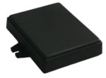 Z-71U Obudowa z tworzywa Z71U wymiary: 76x59x18mm - pełna, uszy na dłuższej krawędzi - czarna - polistyren