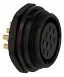 SPP2912-10GZ-P Gniazdo 10 pin, zakręcane na obudowę, zakręcany, wodoodporny - gwint zewnętrzny (25A)