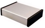 GAL1455T2202 Obudowa z aluminium wymiary: 220x165x51.5mm - dekle czarne z tworzywa